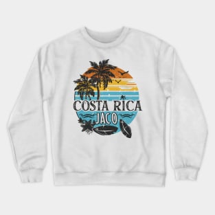 Pura Vida Surf: Retro Jaco Beach 🏖️ Crewneck Sweatshirt